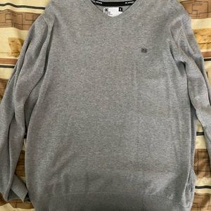 Large Grey DC vneck sweater